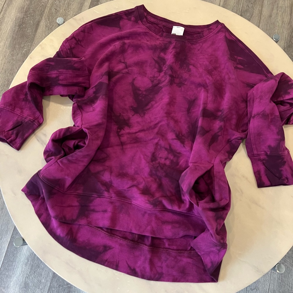 All In Motion Tie-Dye Athleisure Sweatshirt. - Picture 3 of 8